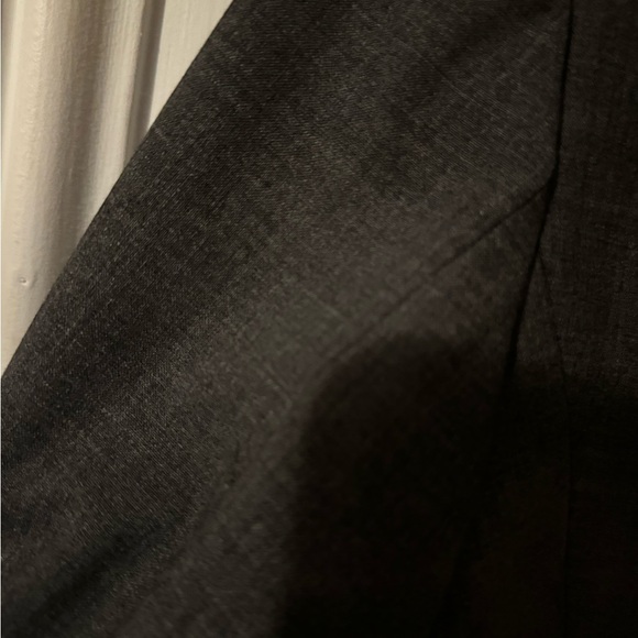 Express long suit jacket gray brushed plaid-like pattern size 6 - Picture 5 of 7